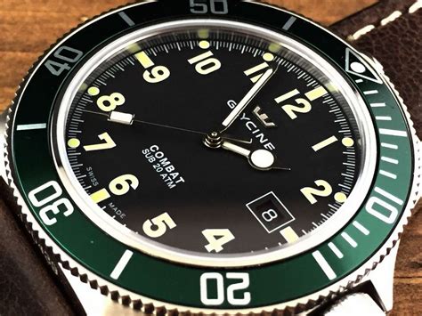 glycine vs rolex|Review of my new Glycine Combat Sub (and comparison to my .